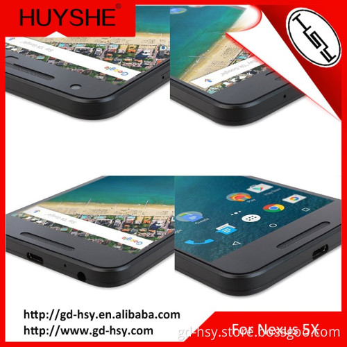 HUYSHE Nexus 5X Tempered Glass Screen Protector - 0.3mm, 9H Hardness Featuring Anti-Scratch, Anti-Fingerprint, Bubble Free